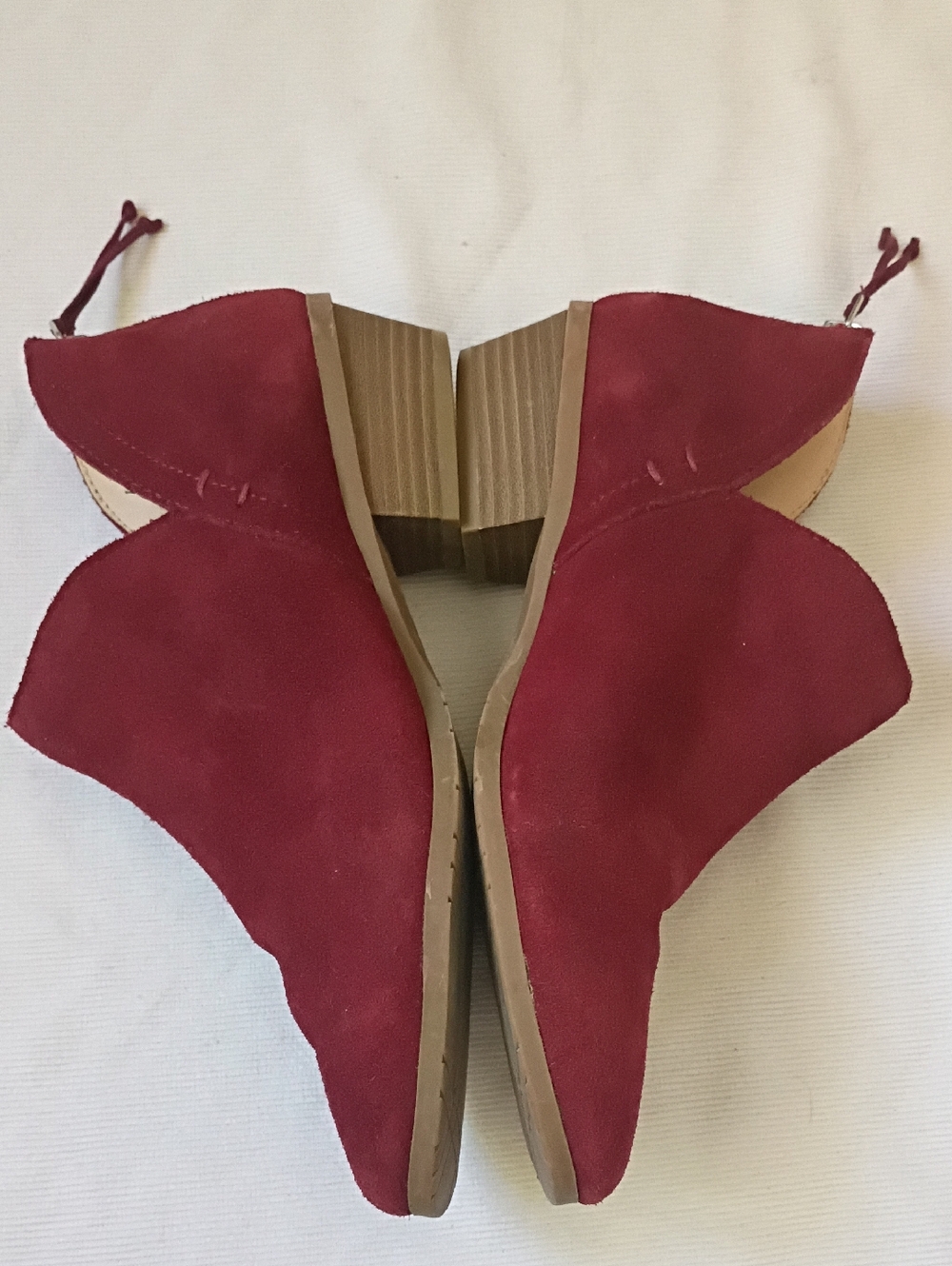 Reaction Kenneth Cole Sideway Red Suede Ankle Boot - Picture 4 of 8